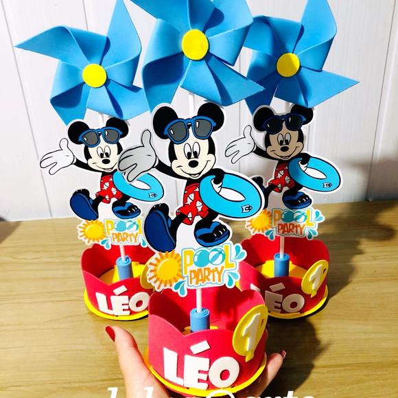 Centro de Mesa Mickey Pool Party