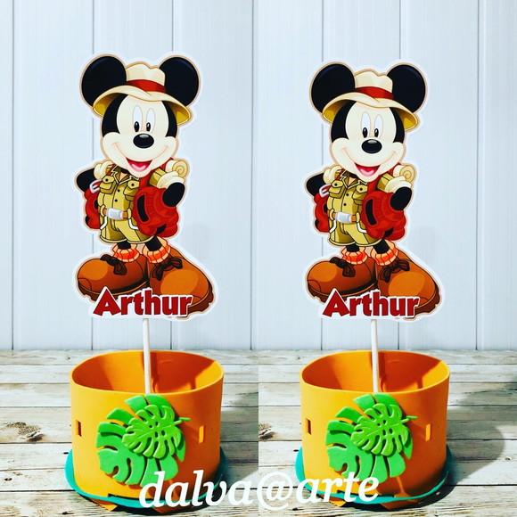 Centro de Mesa Mickey Safari