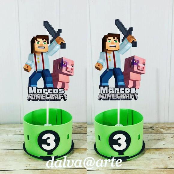 Centro de Mesa Minecraft