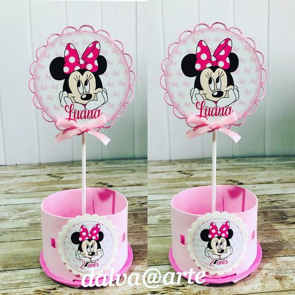 Centro de Mesa Minnie Rosa