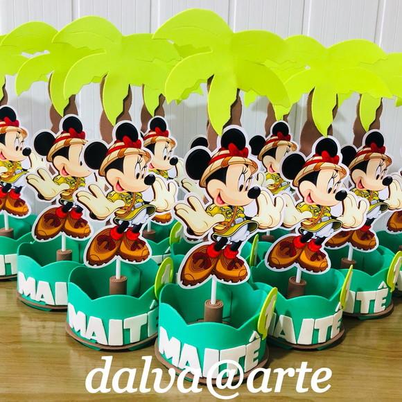 Centro de Mesa Minnie Safari