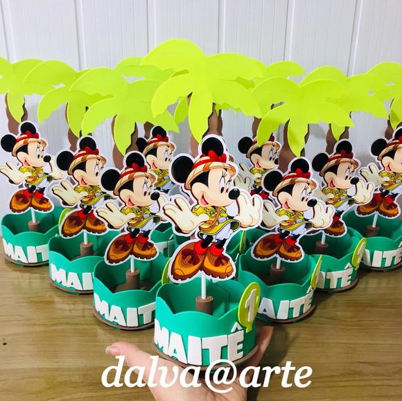 Centro de Mesa Minnie Safari