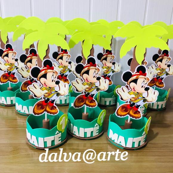 Centro de Mesa Minnie Safari