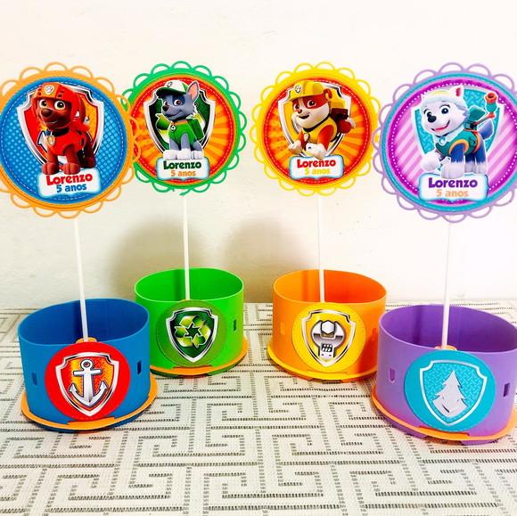 Centro de Mesa Patrulha Canina