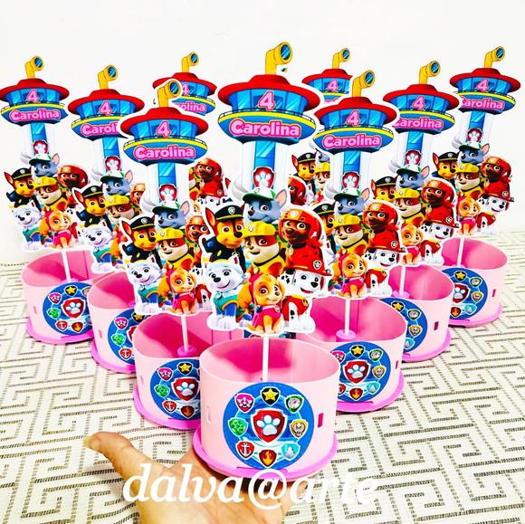 Centro de Mesa Patrulha Canina