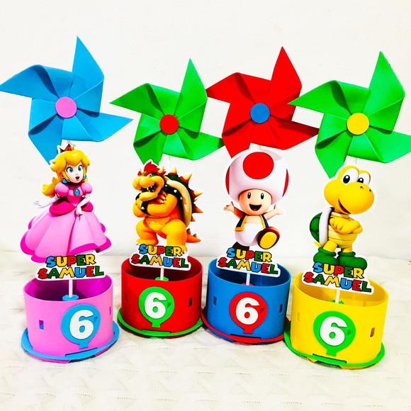 Centro de Mesa Turma do Mario Bros