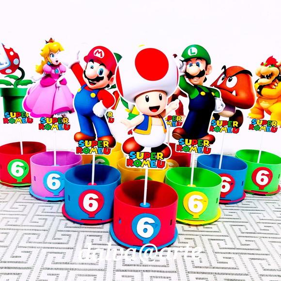 Centro de Mesa Turma do Mario Bross