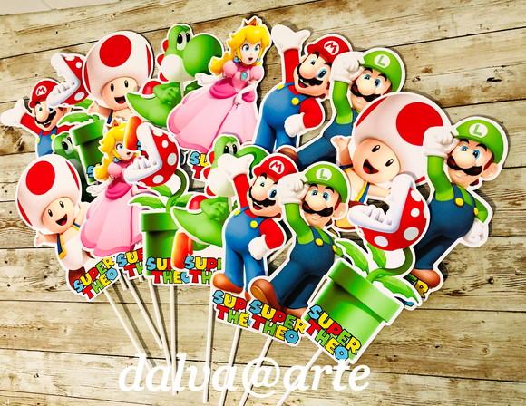 Centro de Mesa Turma do Mario Bross