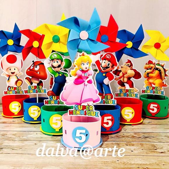 Centro de Mesa Turma do Mario Bross