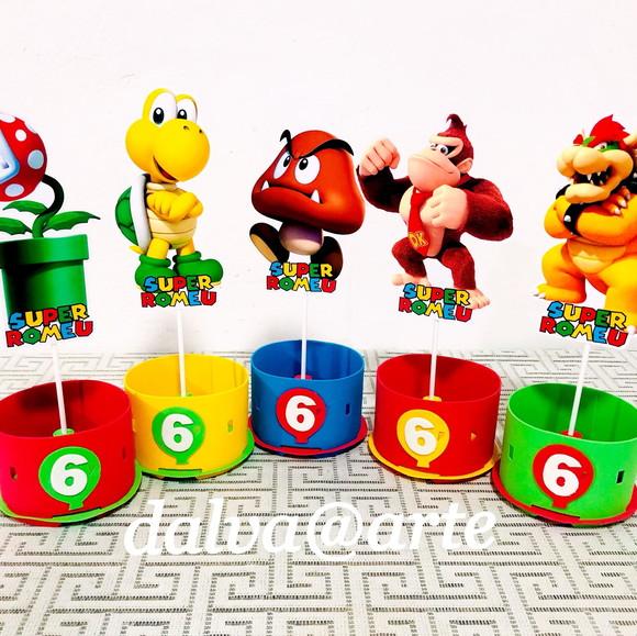 Centro de Mesa Turma do Mario Bross
