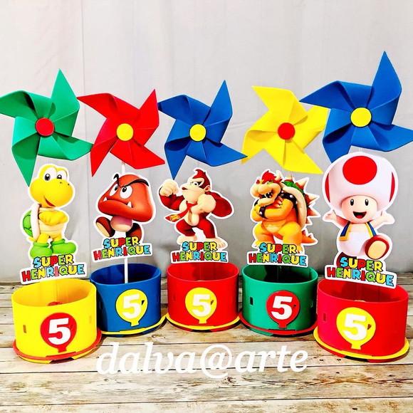 Centro de Mesa Turma do Mario Bross