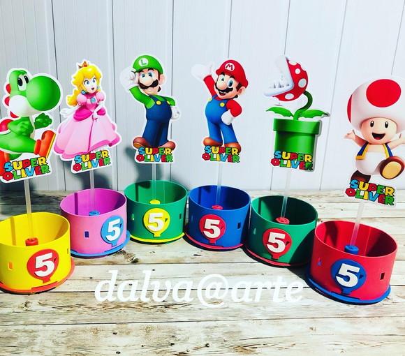 Centro de Mesa Turma do Mario Bross