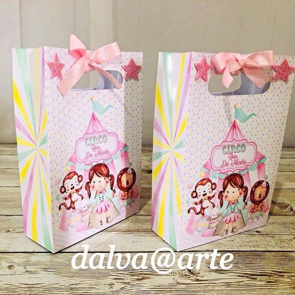 Mini Sacolinha Circo Rosa