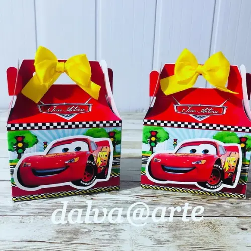 Caixinha Lancheirinha Carros