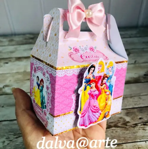Caixinha Lancheirinha Princesas