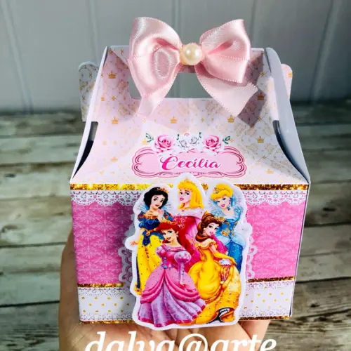 Caixinha Lancheirinha Princesas