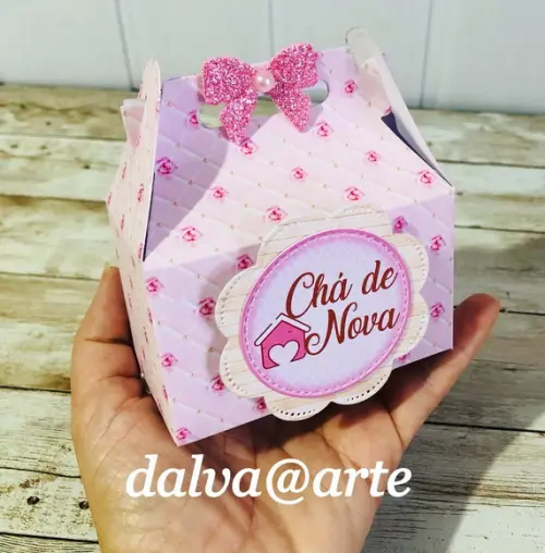 Caixinha Lancherinha Chá de Casa Nova