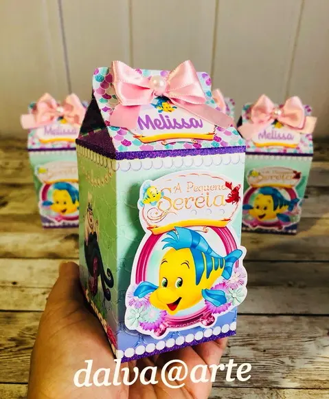 Caixinha Milk Ariel e Seus Amigos