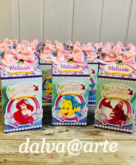Caixinha Milk Ariel e Seus Amigos