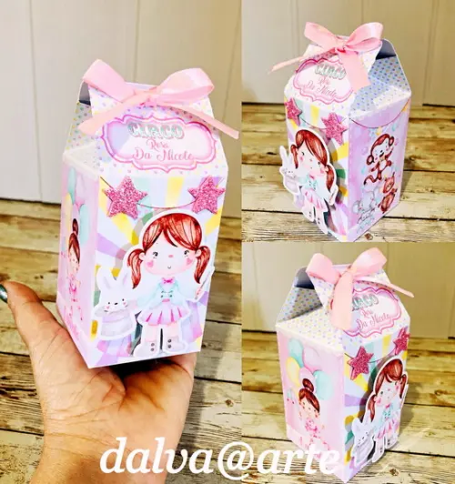 Caixinha Milk Circo Rosa