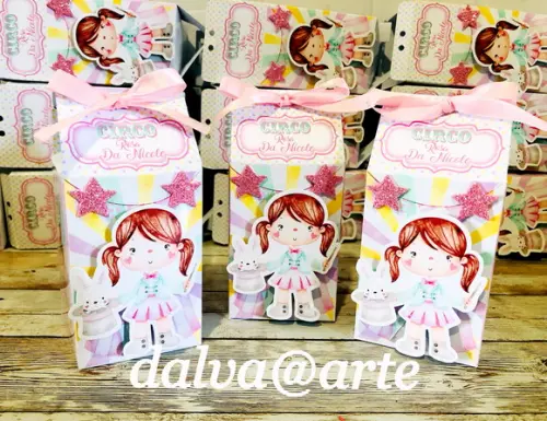 Caixinha Milk Circo Rosa