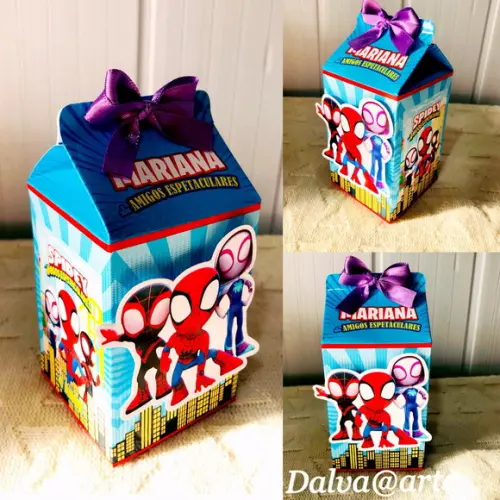 Caixinha Milk Homem Aranha e Seus Amigos Espetaculares