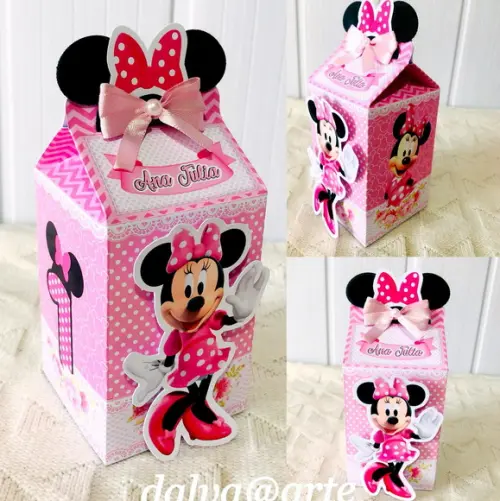 Caixinha Milk Minnie Rosa