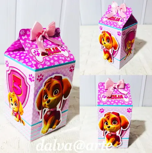 Caixinha Milk Skye Patrulha Canina