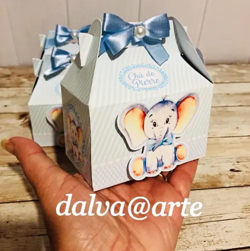 Caixinha Mini Lancheirinha Efefantinho