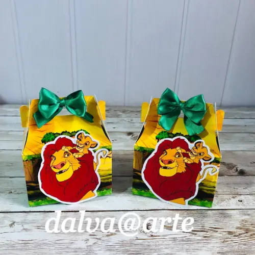 Caixinha Mini Lancheirinha Rei Leão