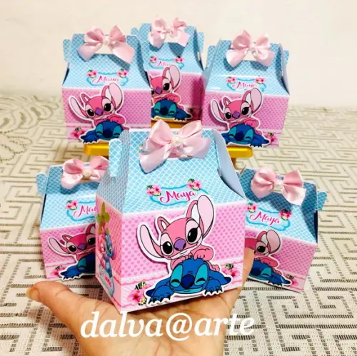 Caixinha Mini Lancheirinha Stitch