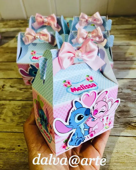 Caixinha Mini Lancheirinha Stitch