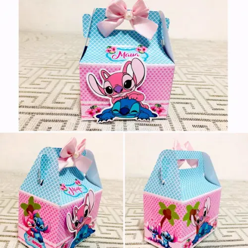 Caixinha Mini Lancheirinha Stitch