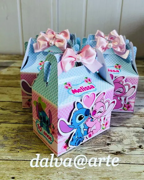Caixinha Mini Lancheirinha Stitch