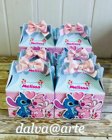 Caixinha Mini Lancheirinha Stitch