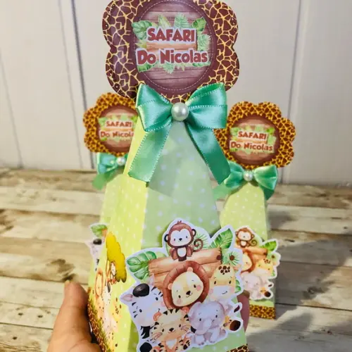 Caixinha Pirâmide Safari