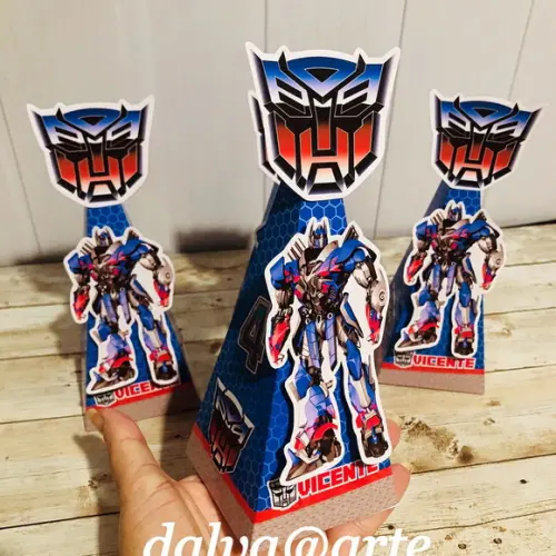 Caixinha Pirâmide Transformers