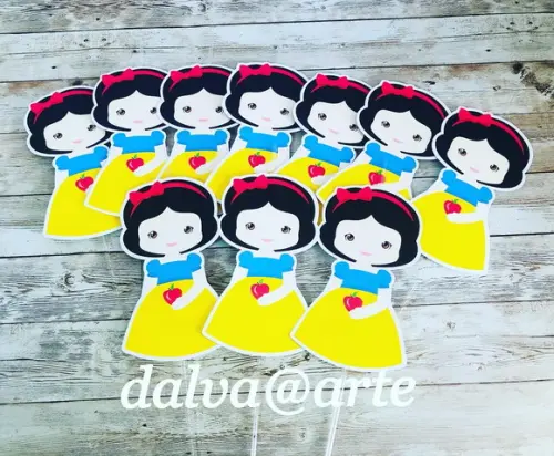 Centro de Mesa Branca de Neve