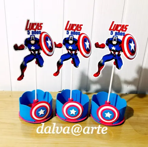 Centro de Mesa Capitão América