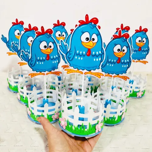Centro de Mesa Galinha Pintadinha