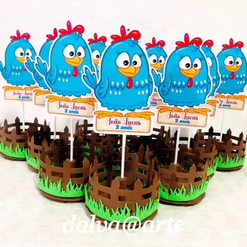 Centro de Mesa Galinha Pintadinha