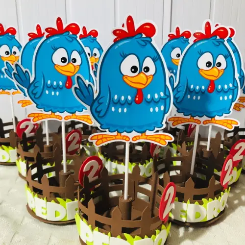 Centro de Mesa Galinha Pintadinha