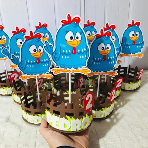 Centro de Mesa Galinha Pintadinha