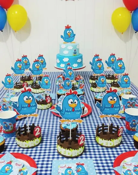 Centro de Mesa Galinha Pintadinha