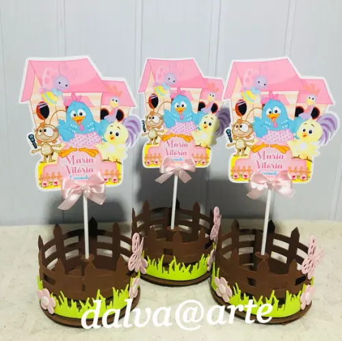 Centro de Mesa Galinha Pintadinha Candy