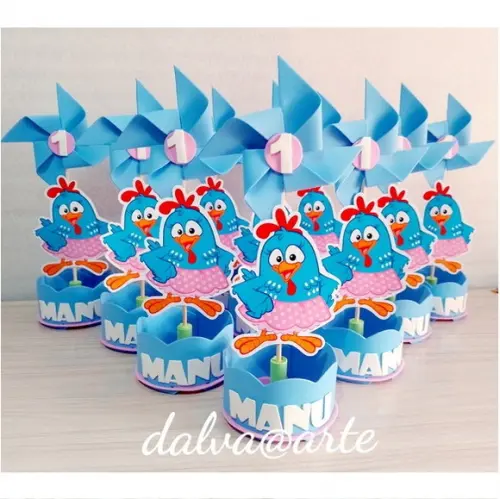Centro de Mesa Galinha Pintadinha