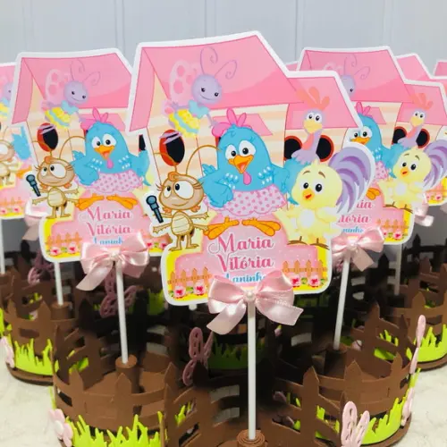 Centro de Mesa Galinha Pintadinha Candy
