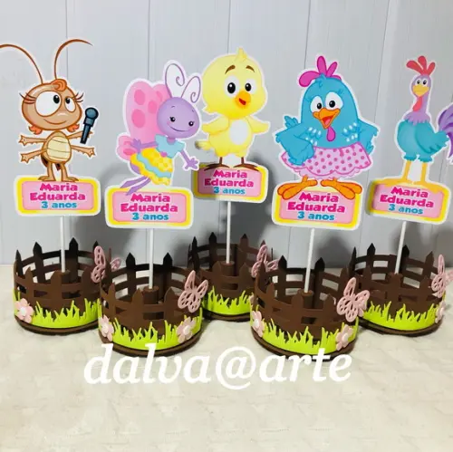 Centro de Mesa Galinha Pintadinha Candy