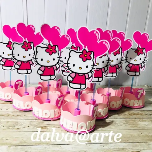 Centro de Mesa Hello Kitty