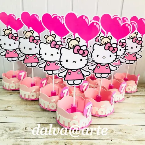 Centro de Mesa Hello Kitty